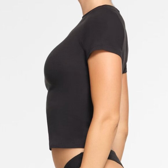 (0177) NWT SKIMS Cotton Jersey T-Shirt Mineral Size X- large - Picture 3 of 3